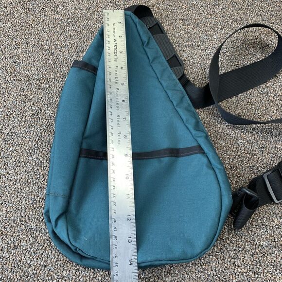 VINTAGE 90S SUTTER'S MILL GREEN Crodd Body BACKPACK USA MADE Book bag - Picture 10 of 13